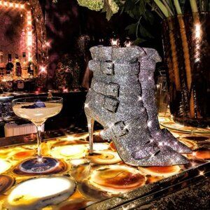 Brand New Limited Edition Claudia Schiffer for Aquazzura Debbie Bootie SZ 40